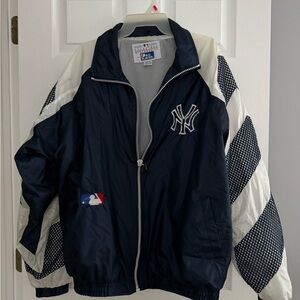 New York Yankees Navy and White windbreaker XL